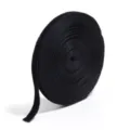 Schwarze einseitige Samtband-Rolle für edle Geschenkverpackung, Basteln und Textilzubehör. - Schwarz