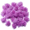 3.5cm violet organza oeillet fleurs patches pour DIY vetements sacs pinces a cheveux art - Violet