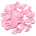 Pink polka dot mesh double layer bows, handmade DIY hair clips and clothing accessories. - 6cm (Ribbon Width 2.5cm) / Pink