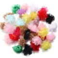 3.5cm organza fleurs de œillet faites à la main DIY accessoires vêtements couture - Multicolore