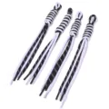 Handcrafted woven lanyard straps, color-blocking DIY keychain bag charms phone accessories. - Hand-woven Hanging Rope / Length Approx. 27.5cm / Black Dot + Light Purple Dot