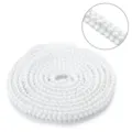 White pearl metallic thread lace trim, exquisite polyester DIY sewing accessory ribbon for crafts. - Width 11mm Pearl Diameter 4mm / Gold Wire Pearl White Silver