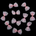 Rosa Netzband Schleifen DIY Zubehör, süße handgemachte Schleifen Applikationen für Haarspangen. - 5.5x3cm / Champagner