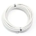 3mm White Leather Cord DIY Woven Bracelet Necklace Rope Jewelry Accessories Craft Supply - 3mm, 5 Yards/Pack / White