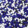 Glas Rocailles Perlen Set gemischt blau und weiss DIY Armband Schmuckherstellung Zubehör - 40g/Packung / Gemischte Blau-Weiß-Serie
