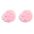 Fluffy pink pom pom accessory with hanging loop detail for keychains and bag charms. - 6cm / 2 Pieces/Pack / Pink