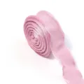 Pink ruffle bubble wrinkle ribbon for gift box packaging, DIY bows, hair clips and crafts. - Korean Pink