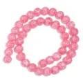 Perline di quarzo crepato rosa perline di pietre preziose per creazione di gioielli fai da te - Rosa