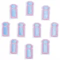 3cm / Lot de 10 / Lettre I rose et bleu