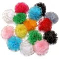 Goudgerande mesh anjer bloemen voor DIY haaraccessoires en kleding knutselmaterialen. - Anjers met gouden rand, willekeurig gemengde kleuren