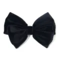 Fermaglio per capelli con fiocco in velluto nero, accessorio elegante per ogni stile. - 7x9cm / Nero a doppio strato