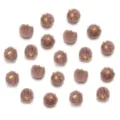 Faux Rabbit Fur Pom Pom Charm Variant - Brown Fluffy Pendant Accessory for DIY Jewelry - 20 Pcs/Pack / Coffee Faux Rabbit Fur