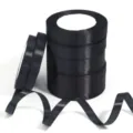Nastri di raso nero rotoli per confezioni regalo matrimonio decorazione fai da te dolci 1pz - 1cm di Larghezza 25 Yard/Rotolo / Nero