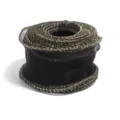 Nastro in organza nero e oro per confezionamento di bouquet, imballaggi regalo e cucito. - Larghezza 4.5cm, 5 iarde / Nero