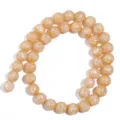 Filo di perle di cristallo screpolato dorato per la creazione di gioielli fai da te collana. - Champagne