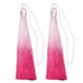 Variante de borla de poliéster rosa degradado para Hanfu Cheongsam y decoración. - Rosa rojo