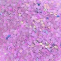 Close-up of holographic purple snowflake sequins, perfect for nail art and DIY crafts details. - 30g/Pack / Shiny Golden Purple Snowflakes