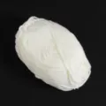 Close-up of white 5-ply milk cotton yarn ball, perfect for soft handmade knitting and DIY projects. - Wire Diameter 2.5mm / Milky White
