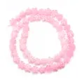Pink acrylic flower beads string for DIY handmade necklace bracelet earrings jewelry accessories - 8mm (Approx 54 Pieces) / Pink
