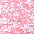 Holeless PVC snowflake sequins for nail art DIY crafts, pink and white glitter material. - 30g/Pack / Plated Colorful Pink Snowflakes
