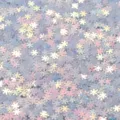 Holographic snowflake PVC sequins detail, macro shot of shiny nail art glitter and craft supplies. - 30g/Pack / Shiny Golden White Snowflakes