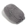 Close-up of soft grey milk cotton yarn ball, ideal for hand knitting crafts and DIY projects. - Wire Diameter 2.5mm / Gray
