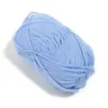 Close-up of light blue 5-ply milk cotton yarn ball, soft texture for DIY knitting crafts. - Wire Diameter 2.5mm / Light Blue