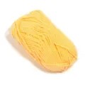 Detailed view of bright yellow 5-ply milk cotton yarn ball, perfect for knitting and DIY. - Wire Diameter 2.5mm / Bright yellow