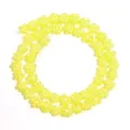 Yellow millefiori glass flower beads strand for DIY handmade jewelry necklace bracelets. - 8mm (Approx 54 Pieces) / Yellow