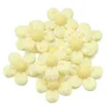 Fiori di stoffa gialla toppe con paillettes accessori fai da te per mollette decorazione. - 4.7cm / Giallo