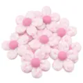 Rosa paillettes cinque petali fiore in tessuto DIY molletta per capelli spilla accessorio - 4.7cm / Rosa