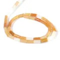 Natürliche Goldjade zylindrische lose Perlen für DIY Schmuckherstellung Zubehör Set - Zwischenperlen Stil