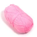 Pink milk cotton yarn ball 5-ply DIY knitting material for handmade crochet sweaters scarves - Wire Diameter 2.5mm / Pink