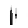 Multifunctional earphone cleaning pen with metal tip, soft brush and flocking sponge for airpods. - Black