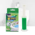 Green apple scented toilet gel cleaner applicator set for bathroom freshness and cleaning. - Box Packaging / Green
