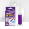 Toilet bowl cleaner gel stamp lavender scent bathroom deodorizer automatic cleaning tool - Box Packaging / Purple
