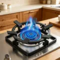 Universal gas stove non-slip rack cast iron burner support bracket for kitchen cooking use - Black