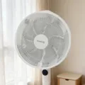 Elektrischer Ventilator Sicherheitsnetz Abdeckung staubdicht Kinderschutz Netz Hülle. - Weiß