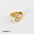 Estilo Strass Doble Forma Pera Abierto Geométrico (404) / Tamaño Aprox 7.8mm