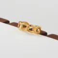 Gold stainless steel chain ring, fashionable stacking minimalist hand jewelry accessory variant - Chain Ring Style(110)