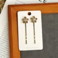 Gold rhinestone flower hair pins bobby pins elegant bridal hair accessories for women styling - Yellow Floral