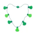 Collar luminoso de trébol verde, joyería LED brillante de trébol para fiesta. - Collar de Trébol / Verde