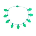 Christmas 9 LED Light Up Necklace Party Glowing Christmas Tree Pendant String Lights - 9 Lights Christmas Tree Necklace