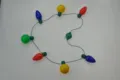 Collana con lampadine luminose di Natale LED colorate, collana festiva lampeggiante per feste. - Stile Metà Lampadina Metà Sfera