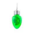 Weihnachten leuchtende grüne Glühbirne Ohrringe festliche Party Modeschmuck Geschenk - Grüne Glühbirne Haken