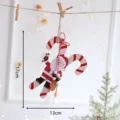 Natale legno babbo natale decorazione, caramella bastoncino appendiabiti per albero festa. - Gnomo con Bastoncino di Zucchero