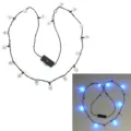 Halloween LED skull string light necklace glowing party decoration prop accessories - Skull Glowing Necklace (CS-H10043)