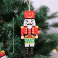 Holz Nussknacker Anhänger für Weihnachtsbaum Dekoration, festlicher Deko Hänger 14cm - Nussknacker-Soldat - Trommeln