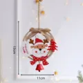 Natale legno appeso ornamento festivo albero cervo decoro festa vacanza appeso decorazione - Alce con Campana Rotonda