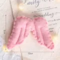 Rosa Filz Engel Flügel Bastel Ornament, 8x10cm süßes DIY Zubehör für Feiertag Party Dekoration - Flügel (Rosa Klein) / 1 Stück